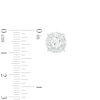 2 CT. T.W. Certified Lab-Created Diamond Frame Stud Earrings in 14K White Gold (F/SI2)