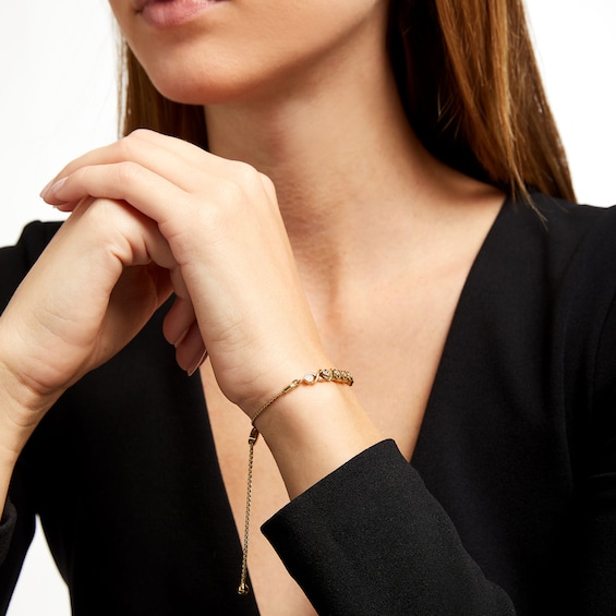 1/2 CT. T.w. Certified Lab-Grown Diamond "Xo" Bolo Bracelet in 14K Gold (F/Si2) - 9.5"