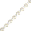 Thumbnail Image 1 of 10 CT. T.W. Diamond Frame Alternating Line Bracelet in 10K Gold