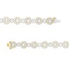 Thumbnail Image 3 of 10 CT. T.W. Diamond Frame Alternating Line Bracelet in 10K Gold