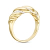 Thumbnail Image 3 of 1/8 CT. T.W. Diamond Twist Ring in 10K Gold
