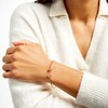 Thumbnail Image 2 of 1/5 CT. T.W. Diamond Double Heart Open Flex Bangle in 10K Rose Gold - 6.81"