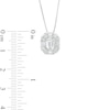 Thumbnail Image 2 of 1 CT. T.W. Certified Emerald-Cut Lab-Created Diamond Double Frame Pendant in 14K White Gold (F/SI2)