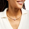 Thumbnail Image 2 of 1/2 CT. T.W. Emerald-Shaped Multi-Diamond Pendant in 10K Gold – 17"