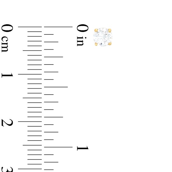 2 CT. T.w. Certified Lab-Grown Diamond Solitaire Stud Earrings in 14K Gold (F/Si2