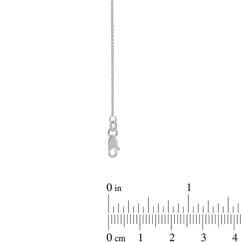 Main Image 3 of Men's Diamond-Cut Faceted Cross Pendant in 14K White Gold