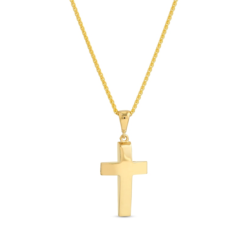 Main Image 1 of Men's Three-Dimensional Cross Pendant in 14K Gold