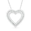 Thumbnail Image 1 of Diamond Accent Double Heart Pendant in Sterling Silver
