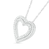 Thumbnail Image 2 of Diamond Accent Double Heart Pendant in Sterling Silver