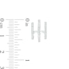 Thumbnail Image 3 of 1/4 CT. T.W. Diamond Triple Stem J-Hoop Earrings in Sterling Silver
