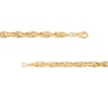 Thumbnail Image 2 of 5.5mm Diamond-Cut Rolo Chain Bracelet in Hollow 10K Gold – 7.5"