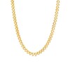 Thumbnail Image 1 of 4.06mm Laurel Leaf Stampato Chain Choker Necklace in Hollow 10K Gold – 16"