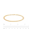 Thumbnail Image 3 of 4.06mm Laurel Leaf Stampato Chain Bracelet in Hollow 10K Gold – 7.5"