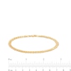 Thumbnail Image 4 of 4.06mm Laurel Leaf Stampato Chain Bracelet in Hollow 10K Gold – 7.5"