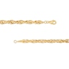 Thumbnail Image 2 of 5.5mm Diamond-Cut Rolo Chain Necklace in Hollow 10K Gold