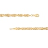Thumbnail Image 3 of 5.5mm Diamond-Cut Rolo Chain Necklace in Hollow 10K Gold