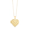 Thumbnail Image 1 of Quilt Pattern Heart Locket in 10K Gold