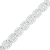 Thumbnail Image 0 of 1/2 CT. T.W. Diamond Cushion-Shaped Line Bracelet in Sterling Silver – 7.25"