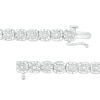 Thumbnail Image 2 of 1/2 CT. T.W. Diamond Cushion-Shaped Line Bracelet in Sterling Silver – 7.25"