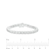 Thumbnail Image 3 of 1/2 CT. T.W. Diamond Cushion-Shaped Line Bracelet in Sterling Silver – 7.25"