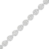 Thumbnail Image 1 of 4 CT. T.W. Pear-Shaped Multi-Diamond Line Bracelet in 10K White Gold – 7.5"