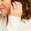 Thumbnail Image 2 of 2-1/2 CT. T.W. Emerald-Cut and Baguette Diamond Seven Stone Graduated Engagement Ring in 14K White Gold