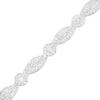 Thumbnail Image 1 of 2 CT. T.W. Multi-Diamond Alternating Ribbon Line Bracelet in 10K White Gold – 7.25"