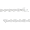 Thumbnail Image 3 of 2 CT. T.W. Multi-Diamond Alternating Ribbon Line Bracelet in 10K White Gold – 7.25"