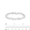 Thumbnail Image 4 of 2 CT. T.W. Multi-Diamond Alternating Ribbon Line Bracelet in 10K White Gold – 7.25"