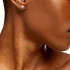 Thumbnail Image 2 of 1 CT. T.W. Certified Princess-Cut Lab-Grown Diamond Solitaire Stud Earrings in 14K Gold (F/SI2)