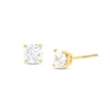 Thumbnail Image 1 of 1 CT. T.W. Certified Lab-Grown Diamond Solitaire Stud Earrings in 14K Gold (F/SI2)