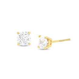 1 CT. T.W. Certified Lab-Grown Diamond Solitaire Stud Earrings in 14K Gold (F/SI2)