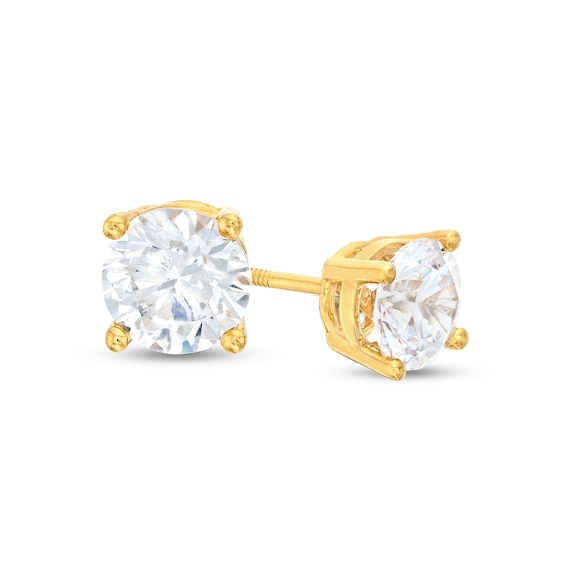 1-1/2 CT. T.w. Certified Lab-Grown Diamond Solitaire Stud Earrings in 14K Gold (F/Si2)