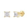Thumbnail Image 0 of 1-1/2 CT. T.W. Certified Princess-Cut Lab-Created Diamond Solitaire Stud Earrings in 14K Gold (F/SI2)