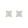 Thumbnail Image 2 of 1-1/2 CT. T.W. Certified Princess-Cut Lab-Created Diamond Solitaire Stud Earrings in 14K Gold (F/SI2)