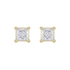 Thumbnail Image 3 of 1-1/2 CT. T.W. Certified Princess-Cut Lab-Created Diamond Solitaire Stud Earrings in 14K Gold (F/SI2)