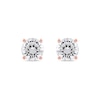Thumbnail Image 3 of 2 CT. T.W. Certified Lab-Grown Diamond Solitaire Stud Earrings in 14K Rose Gold (F/SI2)