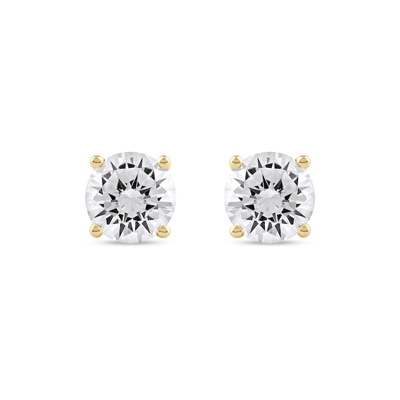 2 CT. T.w. Certified Lab-Grown Diamond Solitaire Stud Earrings in 14K Gold (F/Si2)