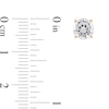 Thumbnail Image 4 of 2 CT. T.W. Certified Lab-Grown Diamond Solitaire Stud Earrings in 14K Gold (F/SI2)