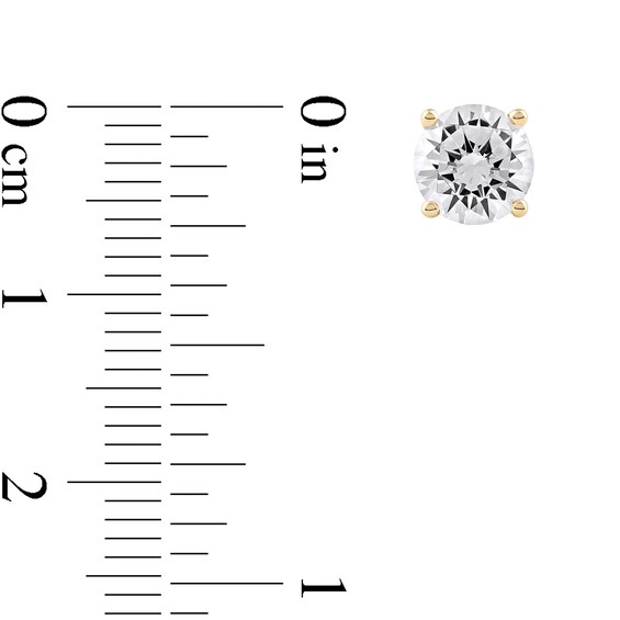 2 CT. T.w. Certified Lab-Grown Diamond Solitaire Stud Earrings in 14K Gold (F/Si2)