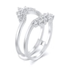 Thumbnail Image 3 of 1/2 CT. T.W. Marquise and Round Diamond Starburst Solitaire Enhancer in 14K White Gold