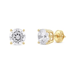 3 CT. T.W. Certified Lab-Created Diamond Solitaire Stud Earrings in 14K Gold (F/SI2)