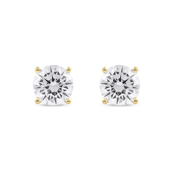 3 CT. T.w. Certified Lab-Grown Diamond Solitaire Stud Earrings in 14K Gold (F/Si2)