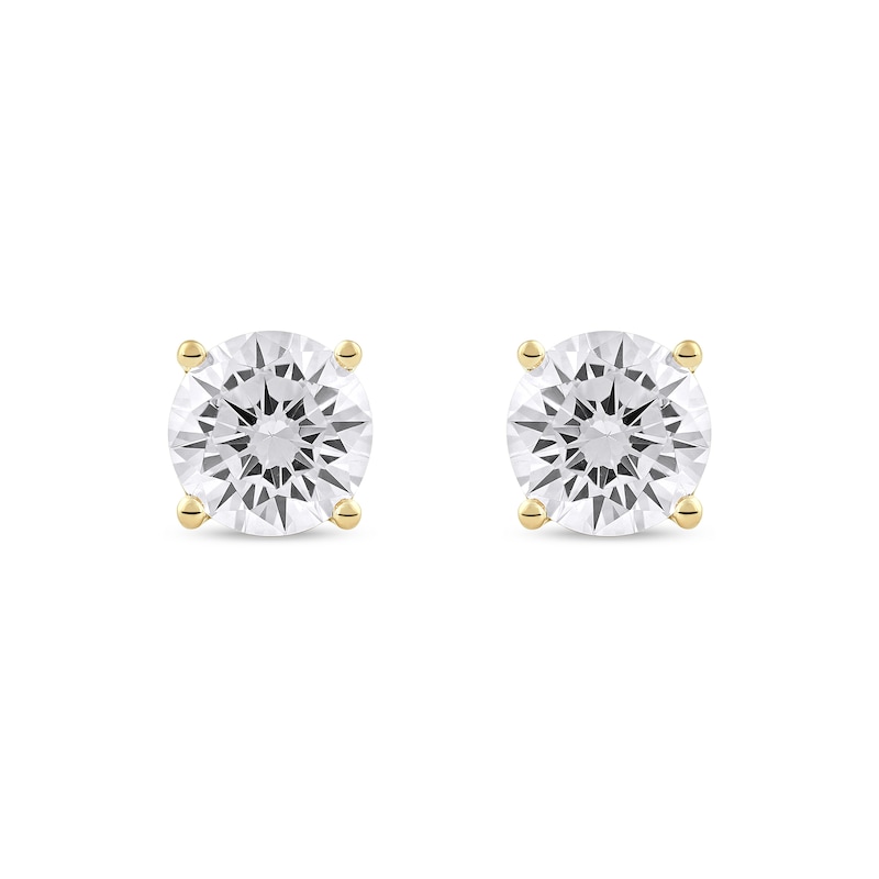 Main Image 3 of 3 CT. T.W. Certified Lab-Created Diamond Solitaire Stud Earrings in 14K Gold (F/SI2)