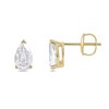 Thumbnail Image 2 of 1 CT. T.W. Certified Pear-Shaped Lab-Grown Diamond Solitaire Stud Earrings in 14K Gold (F/SI2)
