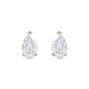 Thumbnail Image 3 of 1 CT. T.W. Certified Pear-Shaped Lab-Grown Diamond Solitaire Stud Earrings in 14K Gold (F/SI2)