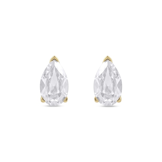 1 CT. T.w. Certified Pear-Shaped Lab-Grown Diamond Solitaire Stud Earrings in 14K Gold (F/Si2)