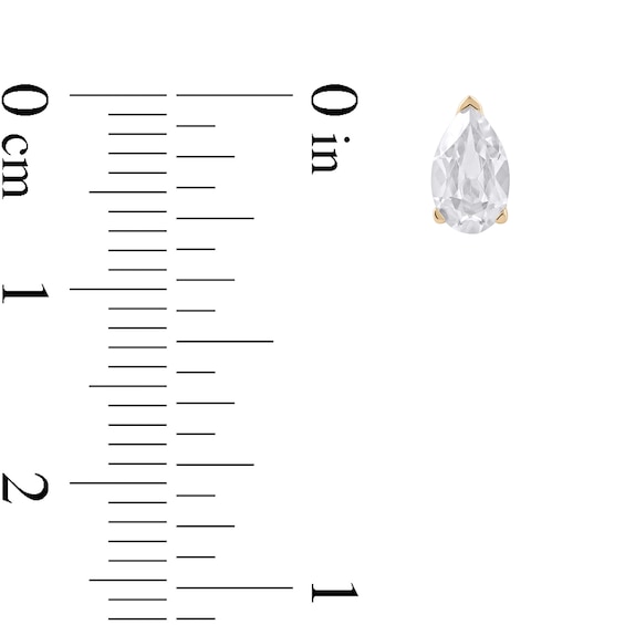 1 CT. T.w. Certified Pear-Shaped Lab-Grown Diamond Solitaire Stud Earrings in 14K Gold (F/Si2)