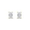 Thumbnail Image 3 of 1 CT. T.W. Certified Emerald-Cut Lab-Grown Diamond Solitaire Stud Earrings in 14K Gold (F/SI2)