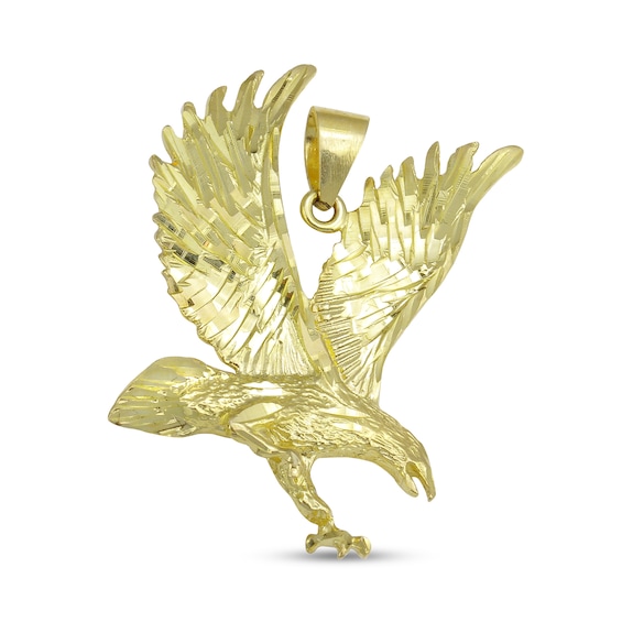 Eagle's Landing Pendant Charm in 10K Gold